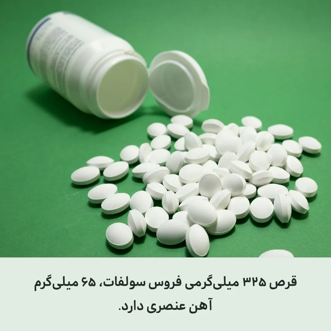 قرص‌های سفید ریخته از بطری دارو روی پس‌زمینهٔ سبز
