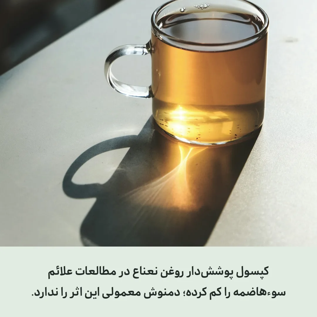 چای نعناع در فنجان