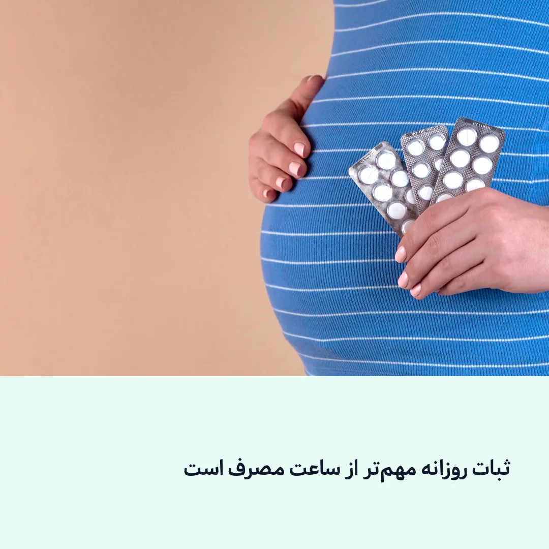 قرص فولیک اسید با یک لیوان آب
